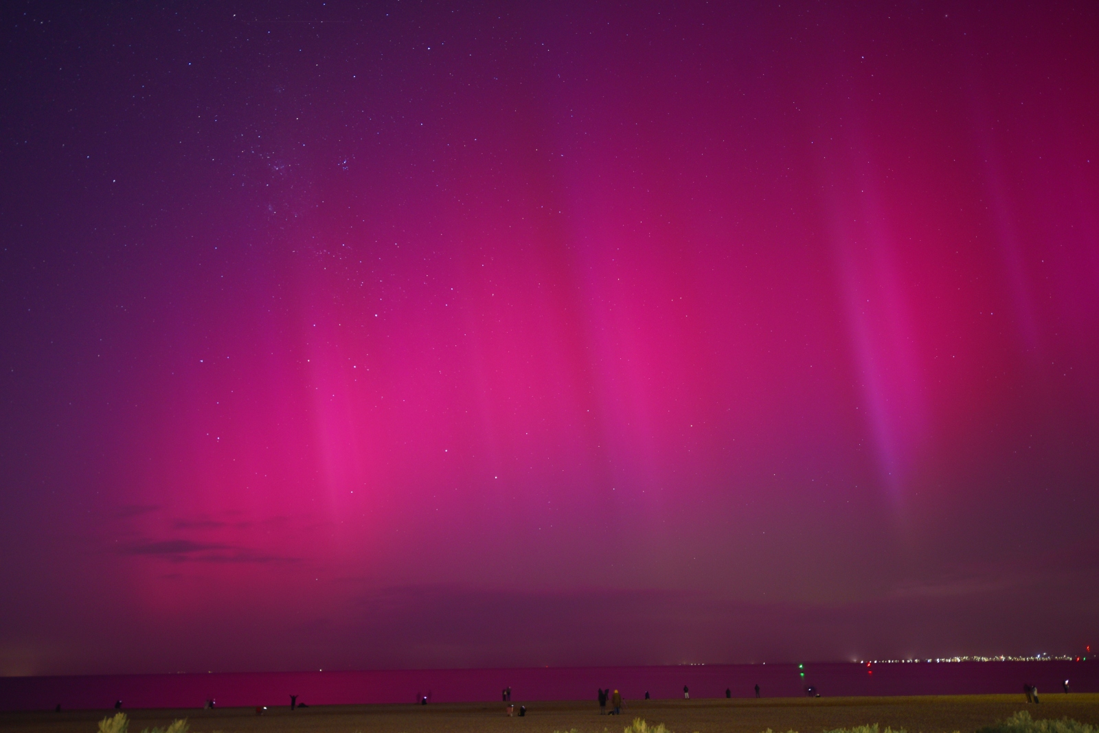 Geomagnetinės audros sukelta pašvaistė užfiksuota Australijoje. Scanpix nuotr.