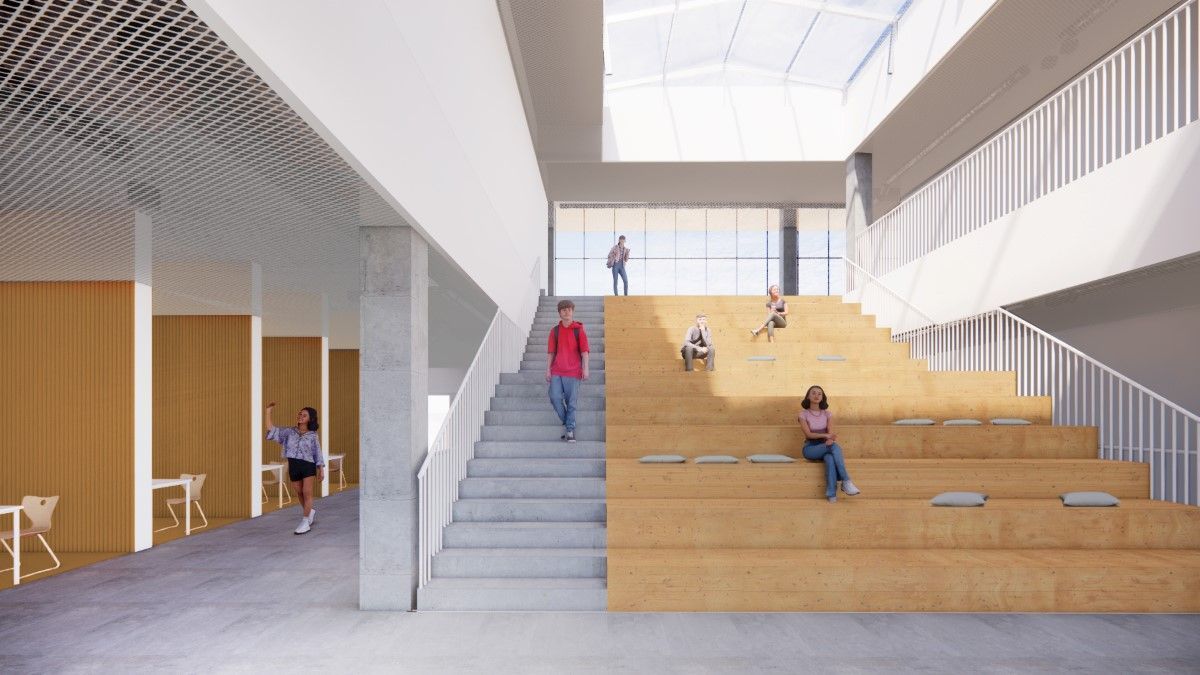Amfiteatras. Progimnazija Lozoraičio g. / „Office De Architectura“ vizualizacija