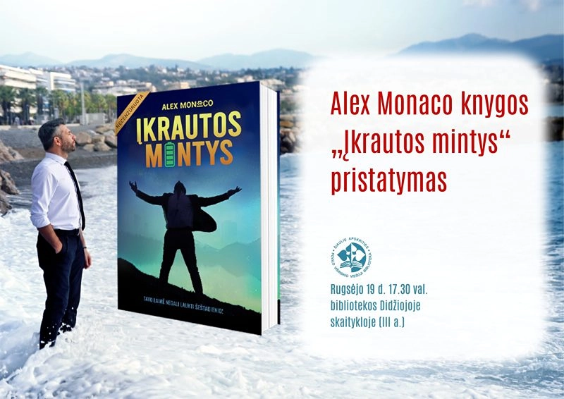 Naujos Alex Monaco knygos pristatymas