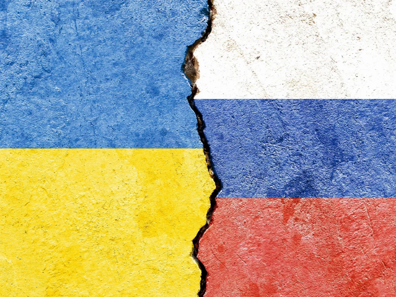illustration-flags-ukraine-russia-separated-by-crack-conflict-comparison