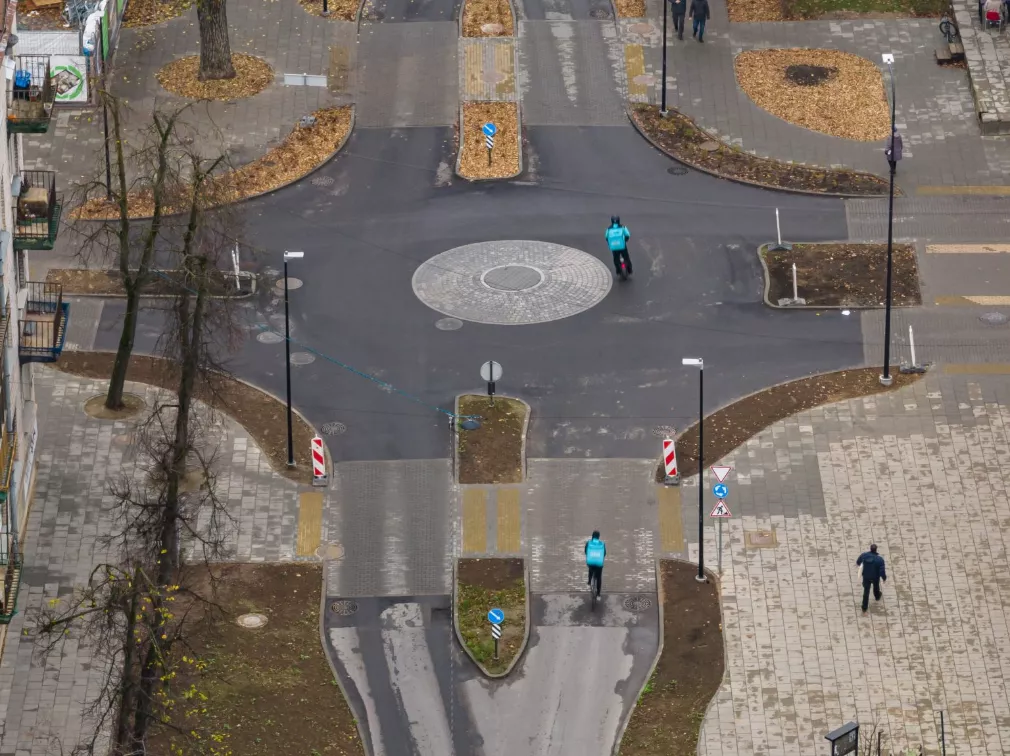 Sostinės Naujamiestyje baigiami T. Ševčenkos gatvės atnaujinimo darbai