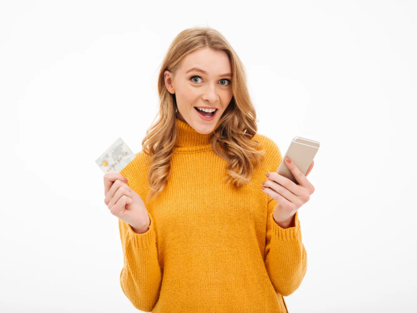 smiling-young-woman-holding-mobile-phone-credit-card