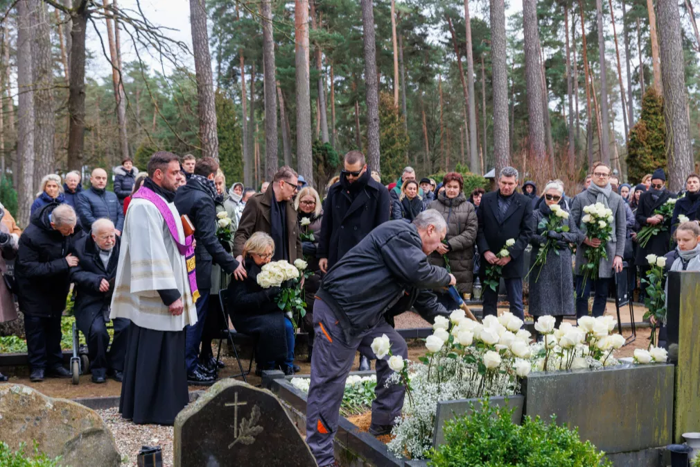 Agnės Jagelavičiūtės laidotuvės. 2023 sausio 03 d. (Erikas Ovčarenko/BNS)