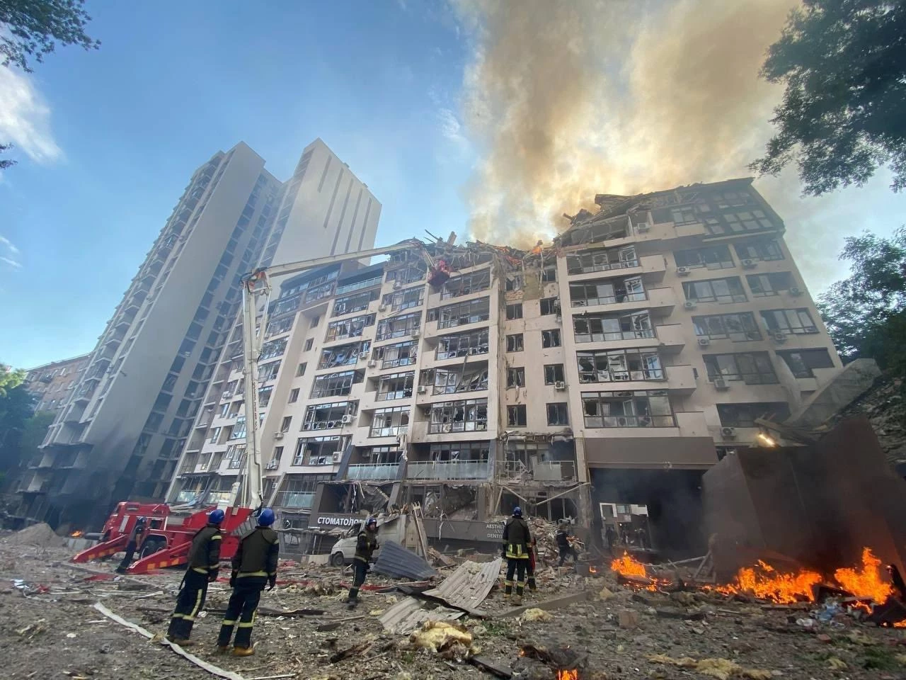 Ukrainos sostinėje nugriaudėjo keturi sprogimai