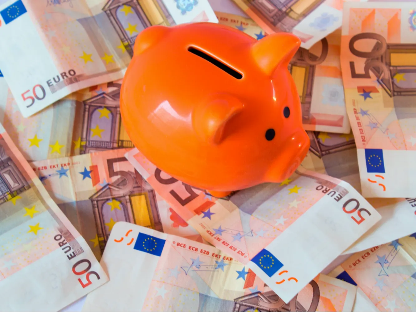 pink-piggy-bank-money-euros-bills