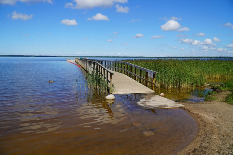 Rėkyvos ežero tiltas. A. Rutkausko nuotr.