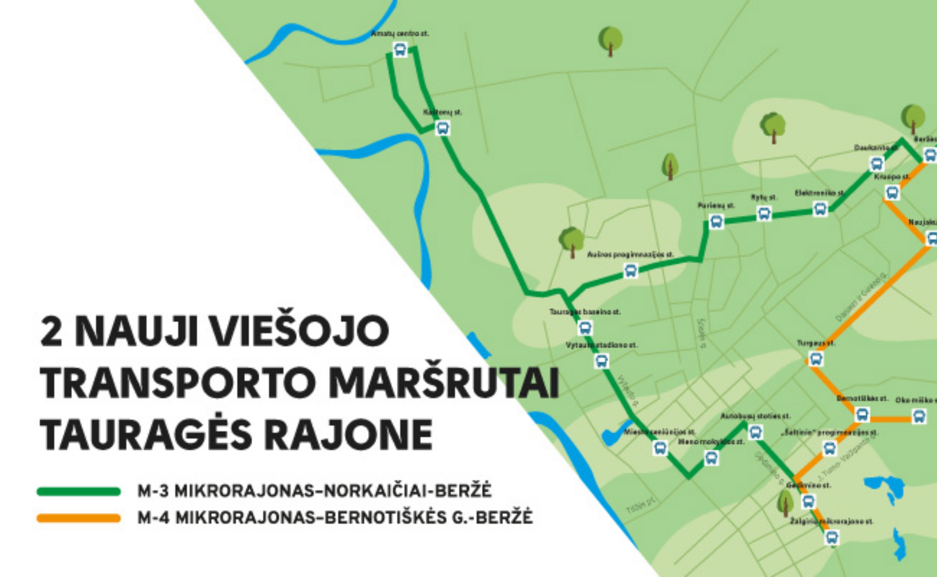 Tauragės rajono gyventojams – 2 nauji viešojo transporto maršrutai